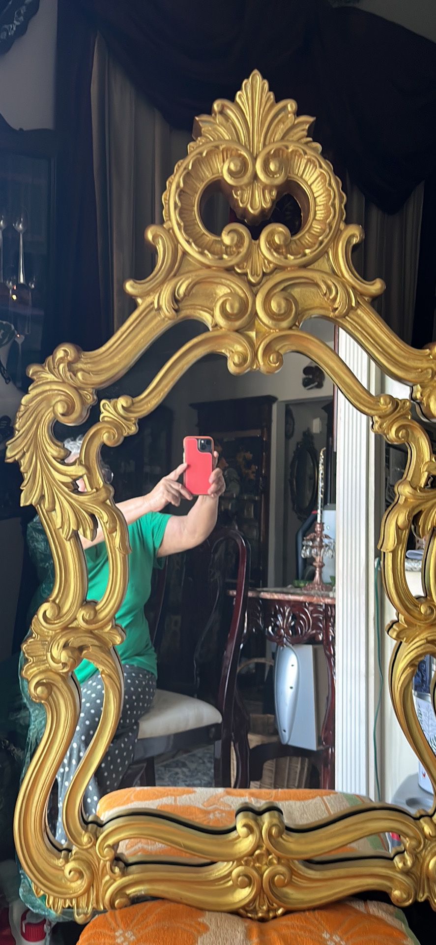 espejo color gold 40 X25