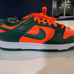 Men’s Nike Dunk Low Retro “Miami Hurricanes– Size 13
