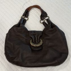 Chocolate Brown Leather Cole Haan Purse 