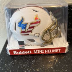 SOUTH FLORIDA BULLS NCAA Riddell SPEED Authentic MINI Football Helmet USF