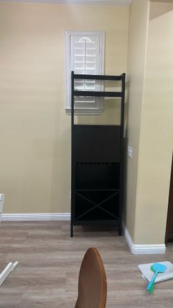 Crate and Barrel Sawyer Leaning Wine Bar