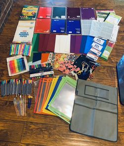 Office Supplies - School Supplies - Binders - crafts Paper - folders - markers -Notebooks…