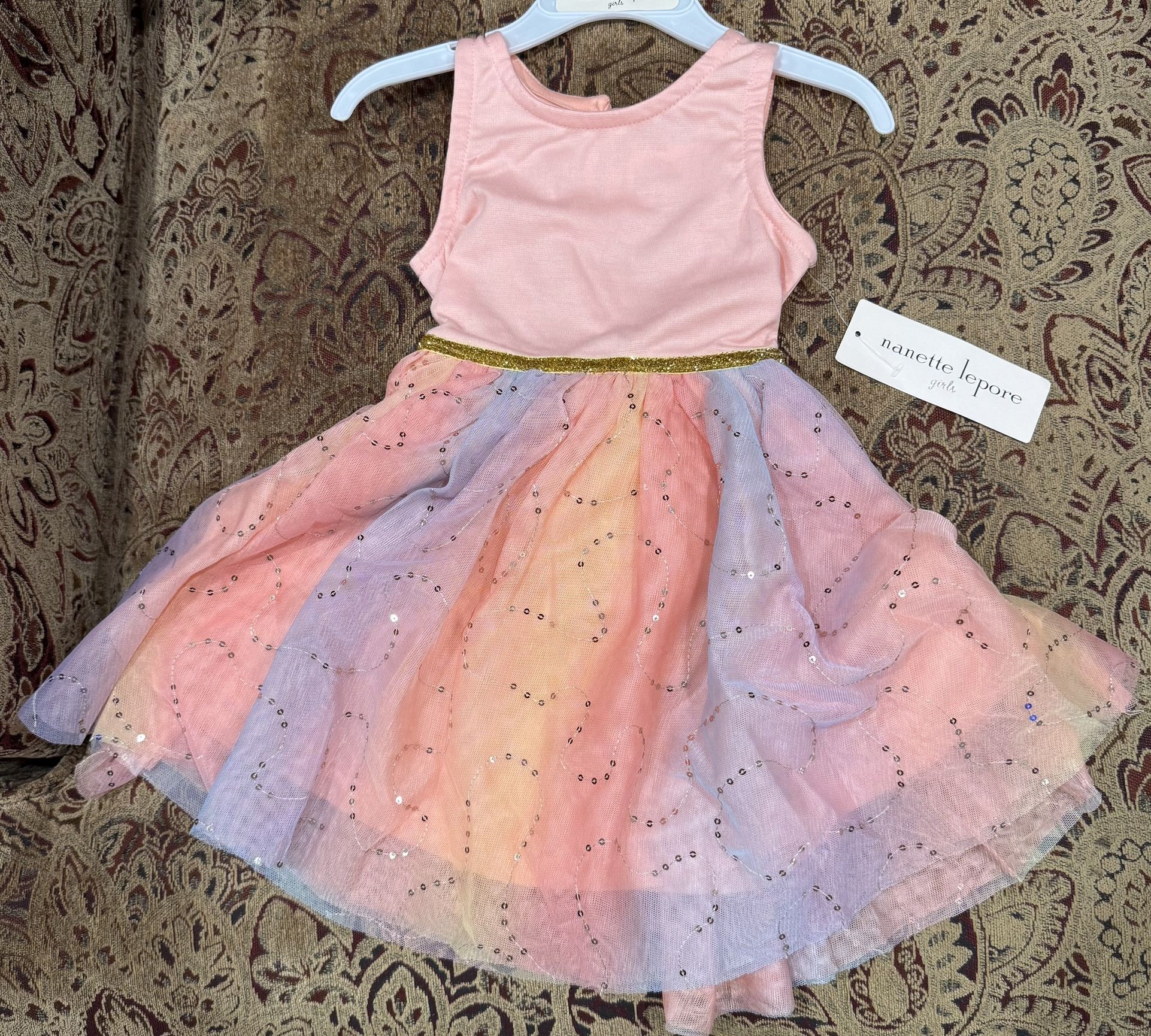 Nanette Lepore Toddler Girls Rainbow Tull Dress