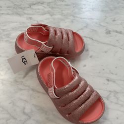 Toddler Girl Size 7t Glitter Ugg Sandals PRICE FIRM 