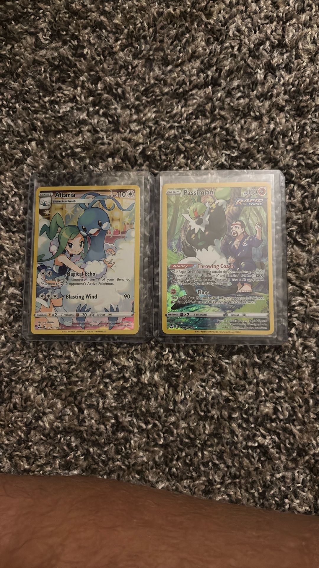 Altaria & Passimian Trainer Gallery Cards