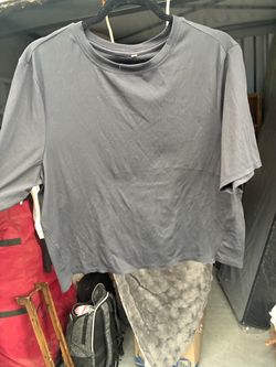 Plain Dark Gray Crew Neck T-Shirt
