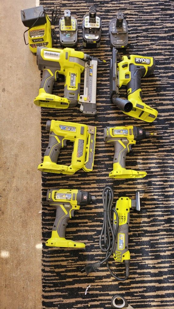 Ryobi One+ 18v 6 Pc Tool Set