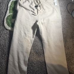Beige Essential Sweatpants Size S
