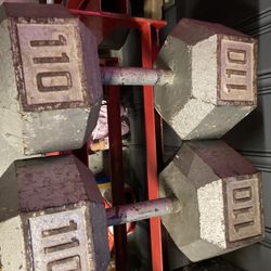 110 Lb Dumbbell Set
