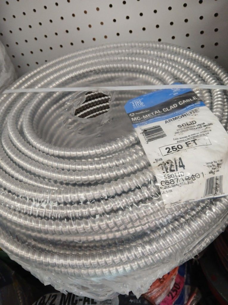 New MC Metal Clad Cable 12/4 250ft