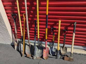 Heavy-Duty Shovels, Digging Bars & Landscaping Tools – 11-Piece Lot