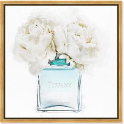 Oliver Gal Dawn Morning Bouquet Aquamarine 
