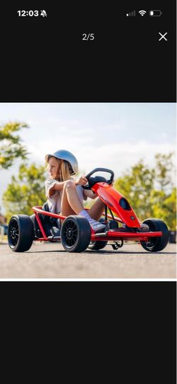 Red Electric Kids Go-Kart