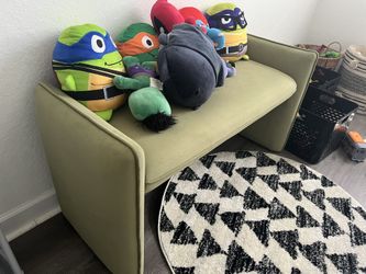 Small Sage Green Kids Bench