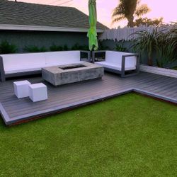 Custom Made Steel Patio Sofa Set 