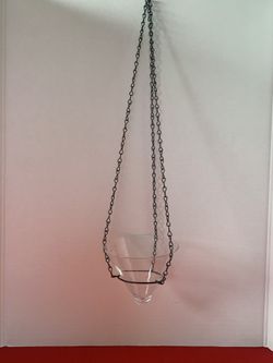Hanging Chain Decorative Glass Cup
