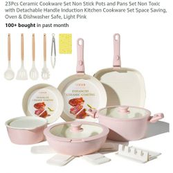 Cookware set 23pcs non stick pots and pans