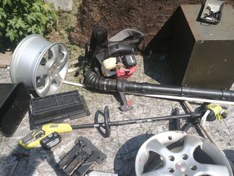 Lawn equipment and pressure washer