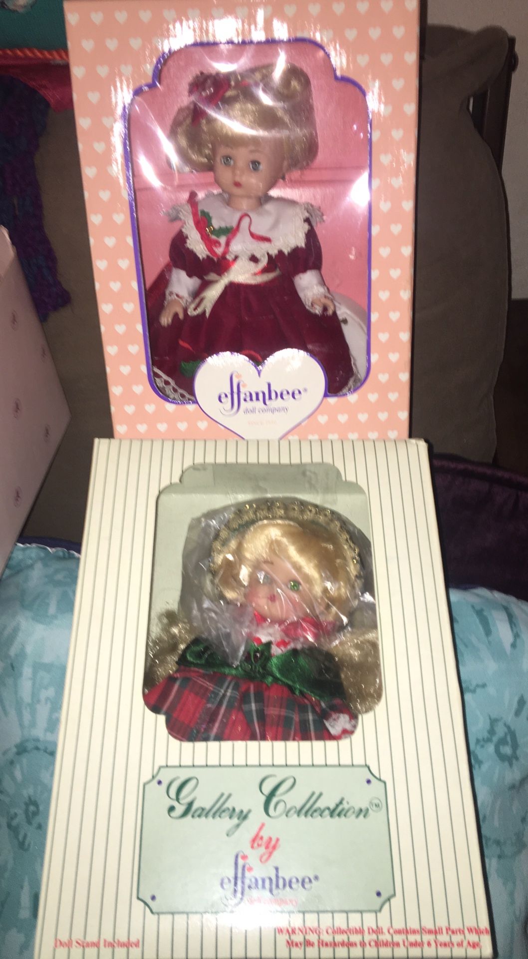 Effenbee Holidays of the Year series Christmas dolls