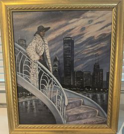 Rare Vintage Oil Painting 24/28