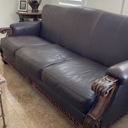 Leather Couch And Love Seat