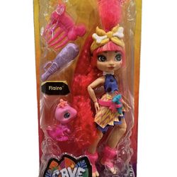 Cave Club EMBERLY Doll Poseable Prehistoric Fashion Doll w/Pet & Accessories