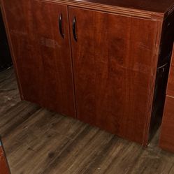 3pc Cherry Wood Office Desk Set - NEED GONE ASAP