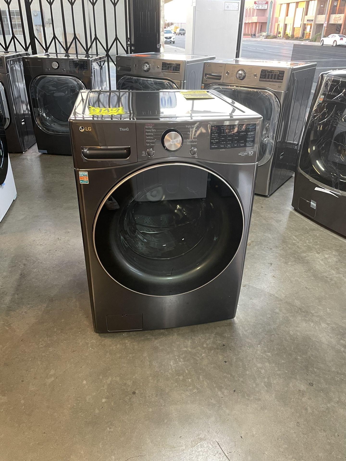 New LG ThinQ Front Load Washer 4.5 Cubic Feet
