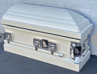 Metal Faux Casket Showroom Display Piece, Halloween Wall Decor