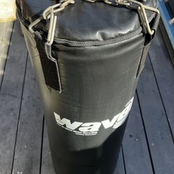 Punching Bag Like New With Hanging Hardware Wave Water Core