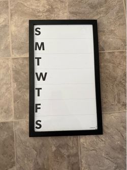 Dry Erase Weekly Calendar