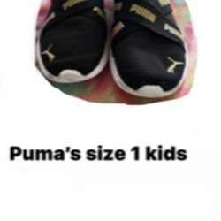 PUMA SIZE 1 KIDS SHOES - $15 