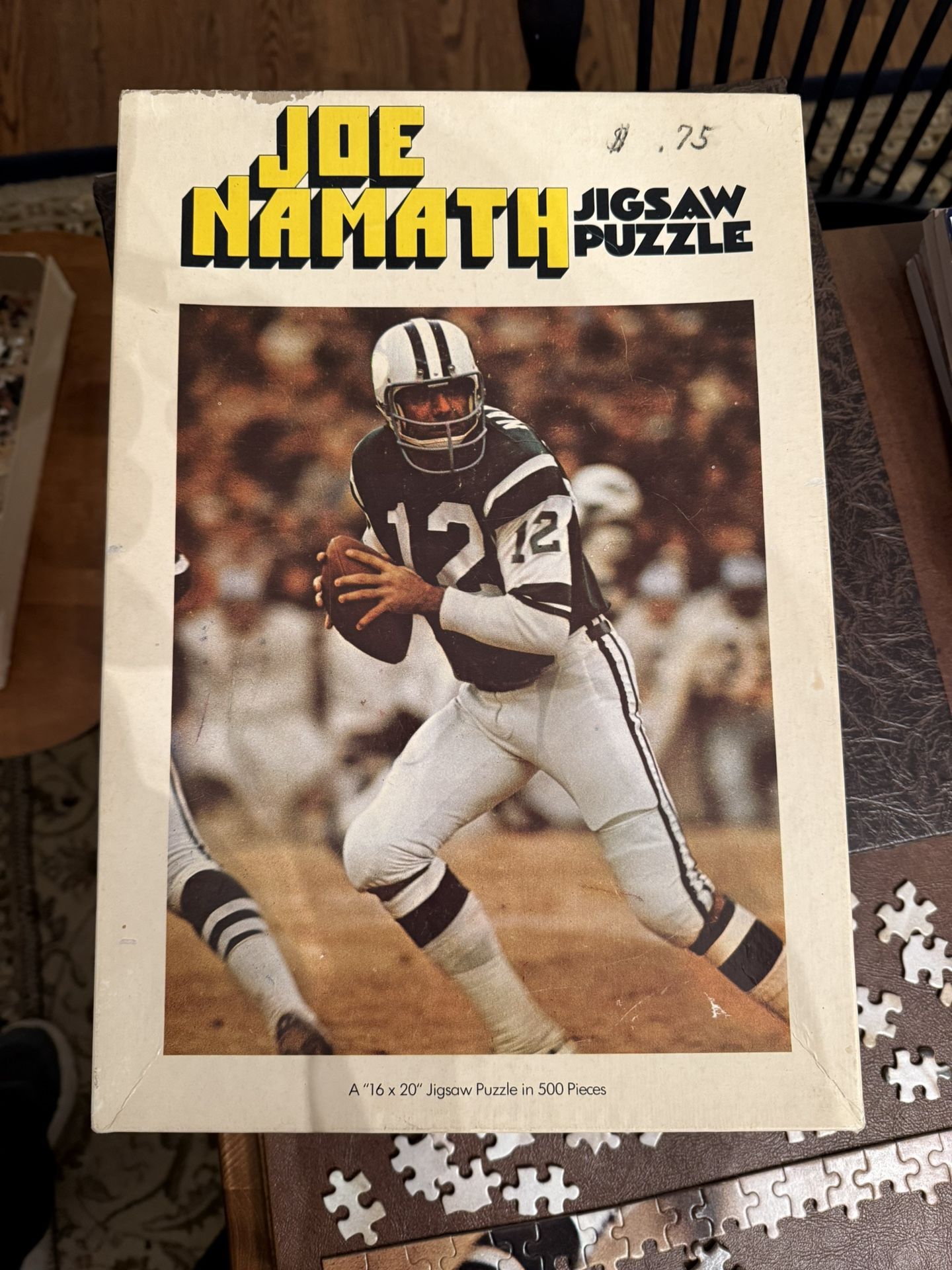 JOE NAMATH NY JETS FOOTBALL JIGSAW PUZZLE 1971 VINTAGE American Publishing