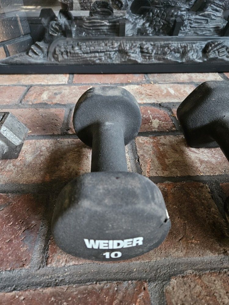 10 Lb Weider Dumbbell