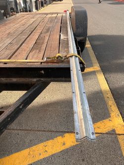 V groove galvanized gate track $250 ea