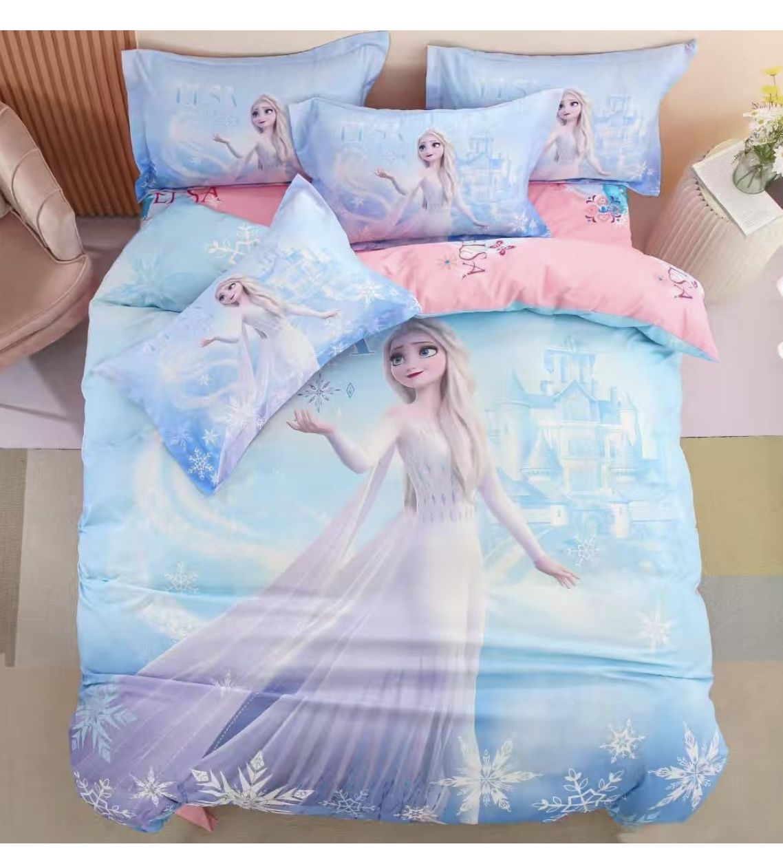 Elsa Frozen Duvet Set (Queen Size)