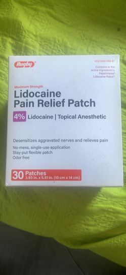 lidocaine pain Relief Patches 30 Counts