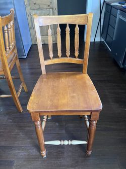 6qty Solid Wood Stools