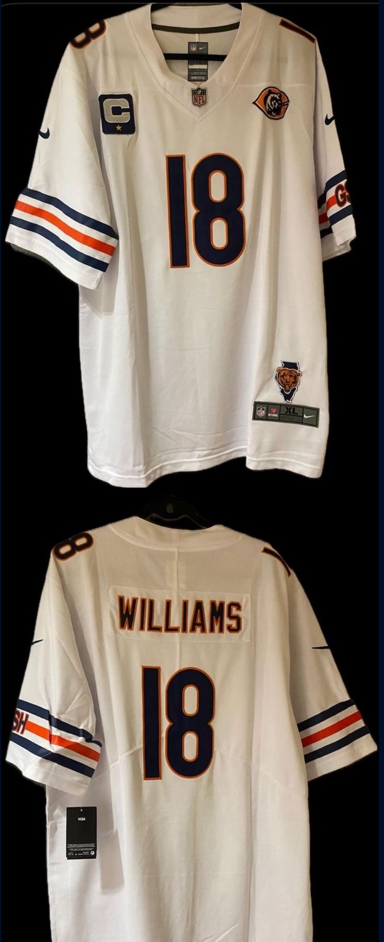 Chicago Bears Caleb Williams Nike Stitched Jersey Mens Small-3x $55 Or 2/100