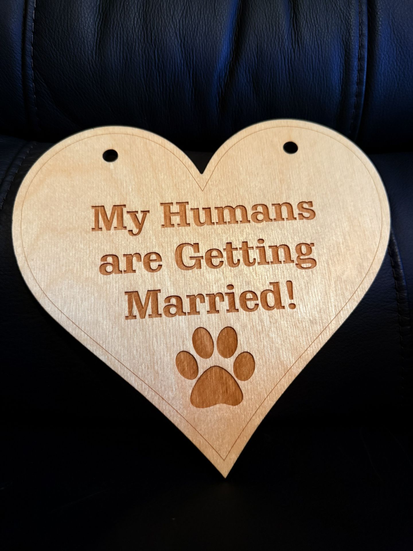 : "My Humans are Getting Married!" Pet Wedding Sign πΎ