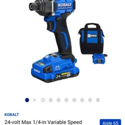 Kobalt Impact Driver With 2amp Battery And Charger