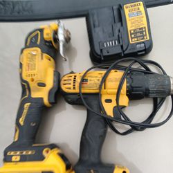 Dewalt drill and grinder with battery and charger 