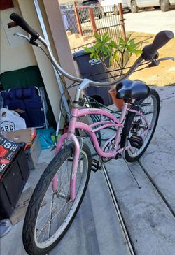 Pink bicycle