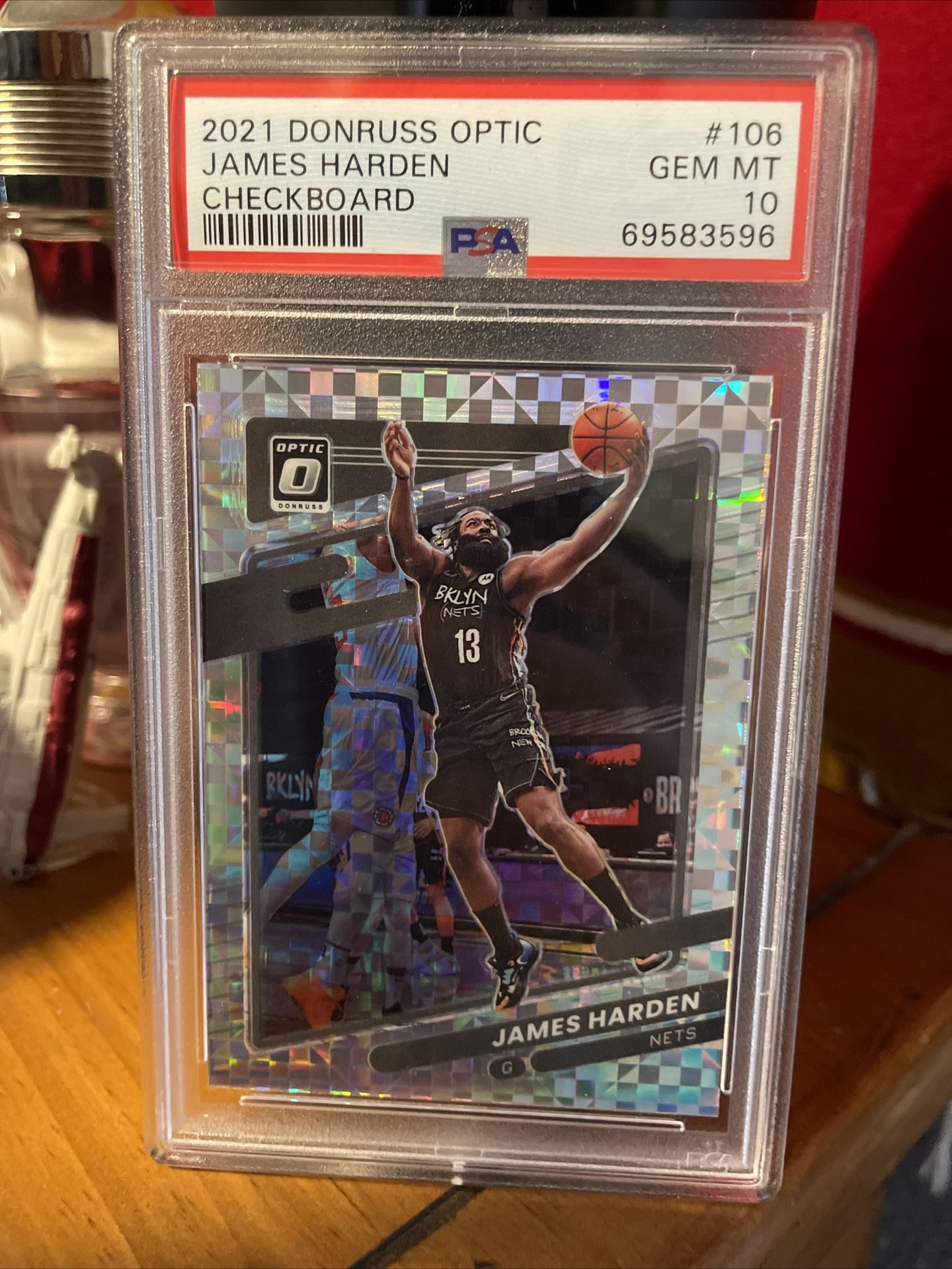 2021 Donruss Optic James Harden Checkboard Gem Mt 10