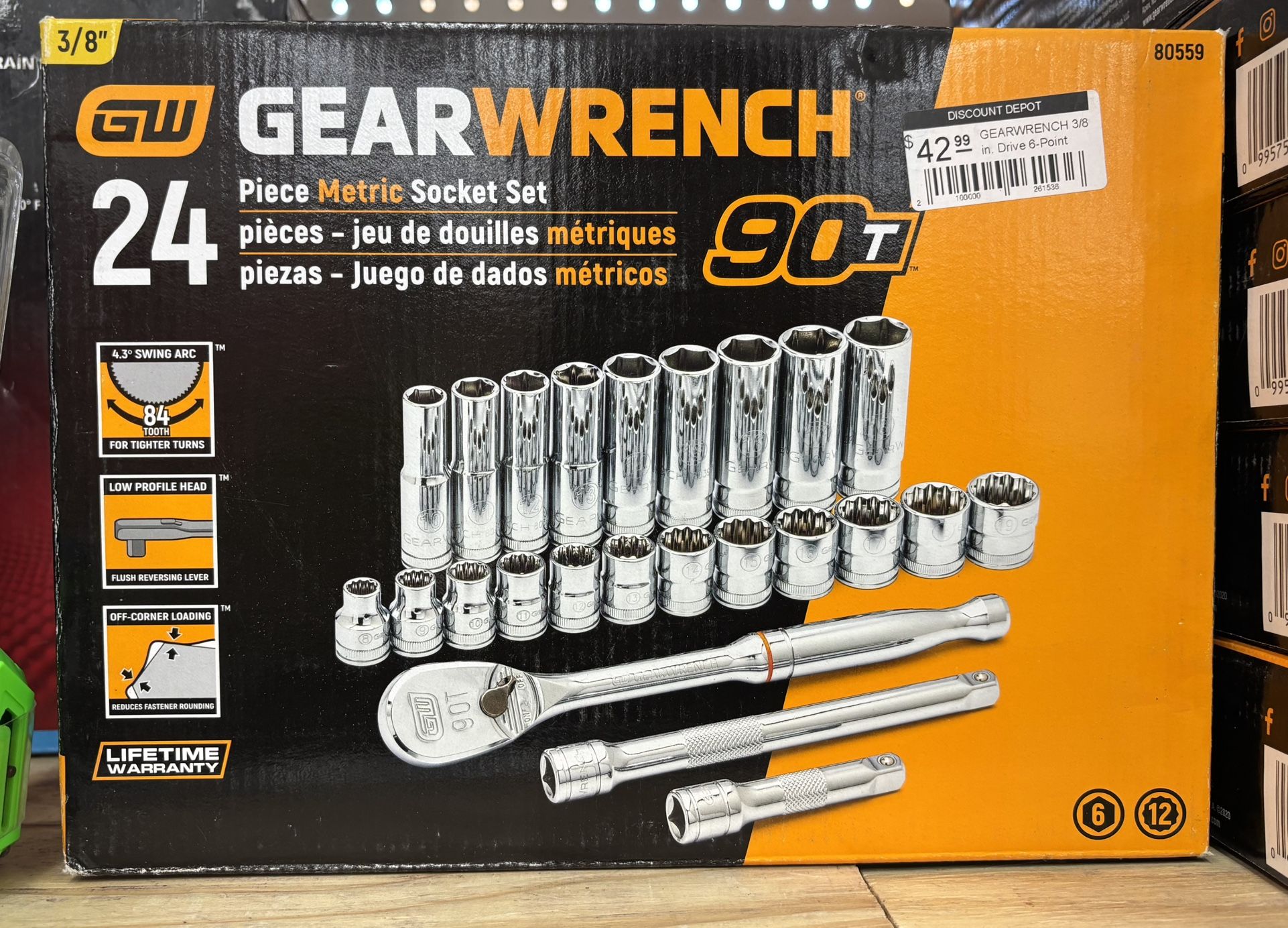 Gear Wrench 24 Piece Metric Socket Set (new)