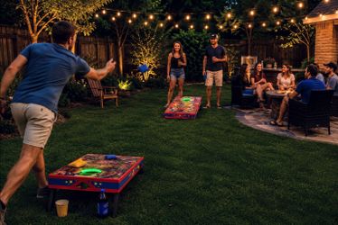 Pinball Machine Inspired Cornhole Set