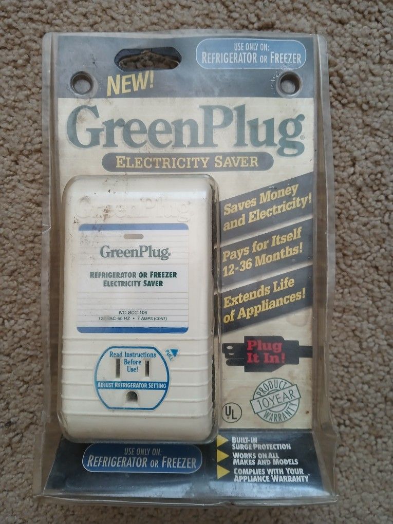 Green Plug Electricity Saver (Refrigerator Or Freezer)