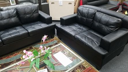 Man made leather 3 pcs sofa