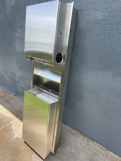 Convertible Paper Towel Dispenser/Waste Receptacle By Bobrick