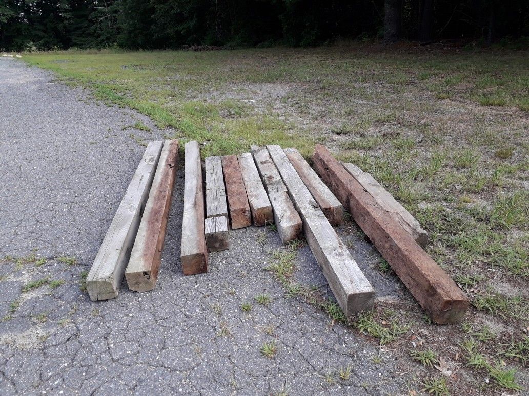 Free wood. Railroad ties?